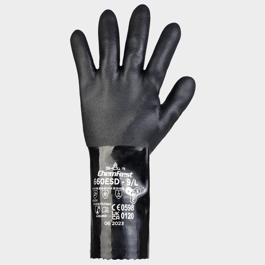 Ръкавици топени в PVC SHOWA 660ESD - 1 — bultex99.com Ръкавици топени в PVC SHOWA 660ESD - 1
