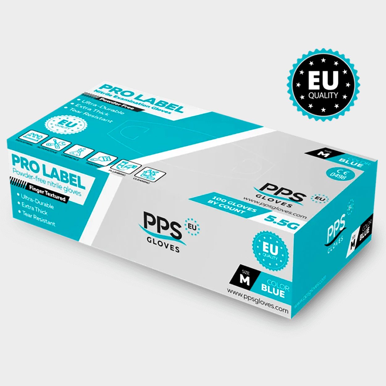 Еднократни ръкавици от нитрил PPS NITRILE BLUE PF 5.5G - 3 — bultex99.com Еднократни ръкавици от нитрил PPS NITRILE BLUE PF 5.5G - 3