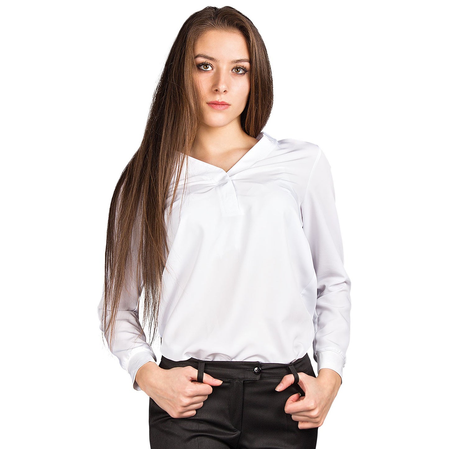 Bluză pentru femei MIRA ALB — bultex99.com Bluză pentru femei MIRA ALB