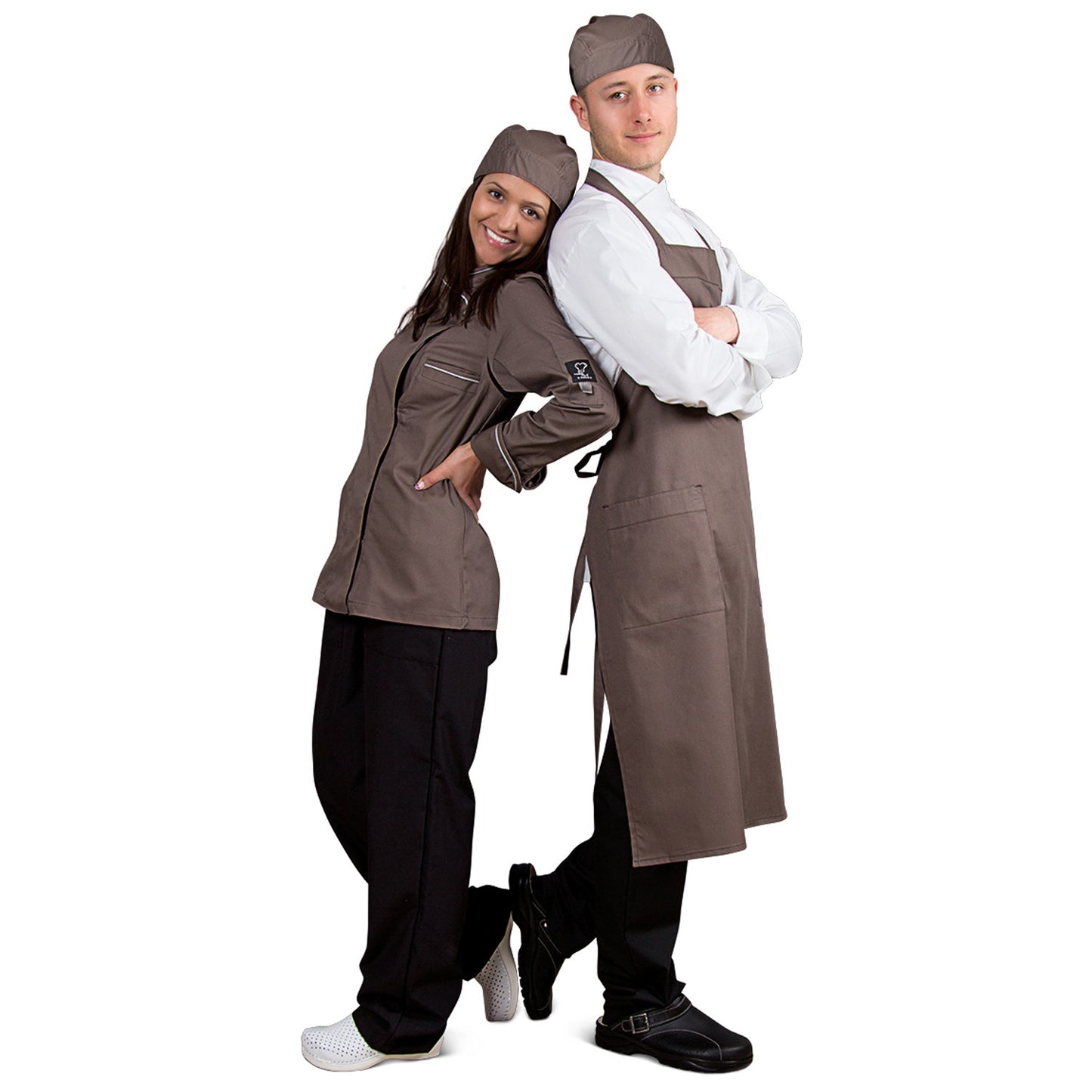 Lady's chef's tunic STEFANIA BROWN — bultex99.com Lady's chef's tunic STEFANIA BROWN
