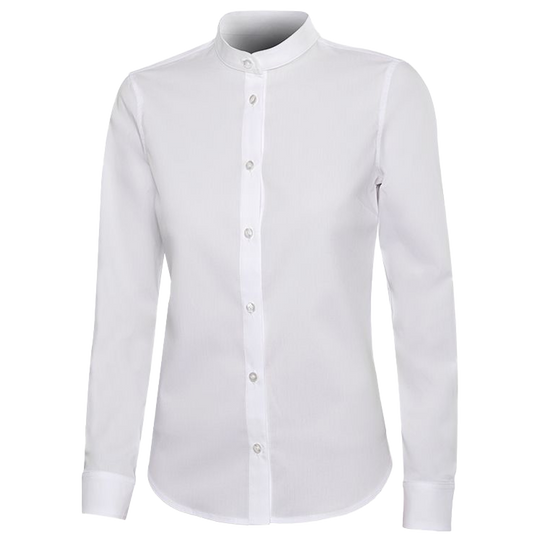 Lady's mandarin collar shirt VELILLA WHITE — bultex99.com Lady's mandarin collar shirt VELILLA WHITE