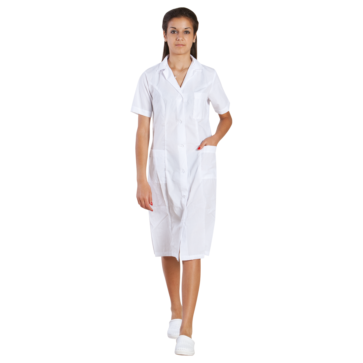 Дамска медицинска престилка M4 — bultex99.com Дамска медицинска престилка M4