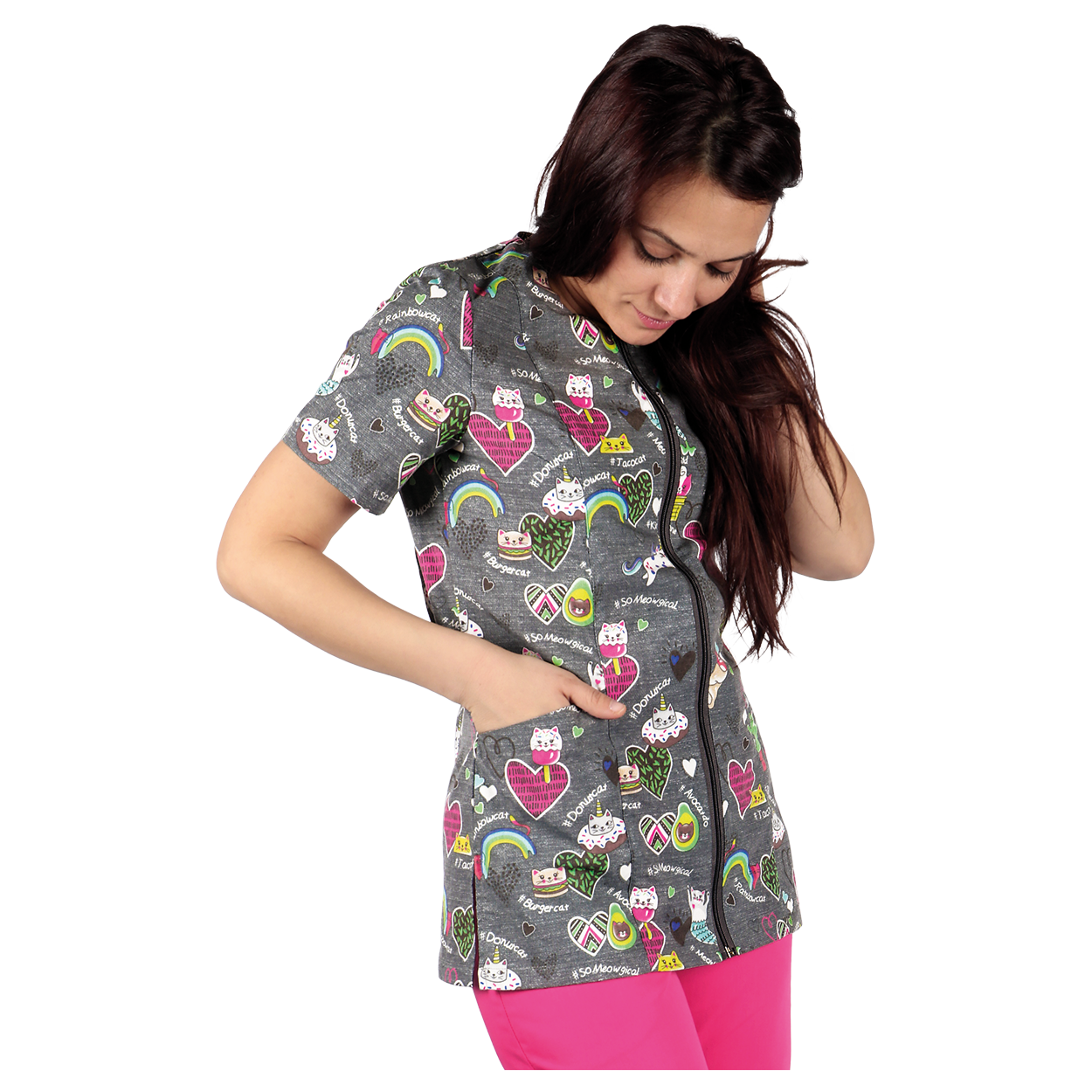 Tunică medicală pentru femei CAT ZAIRA — bultex99.com Tunică medicală pentru femei CAT ZAIRA