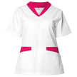 Tunică medicală pentru femei FABIANA ALB/ROZ ÎNCHIS — bultex99.com Tunică medicală pentru femei FABIANA ALB/ROZ ÎNCHIS
