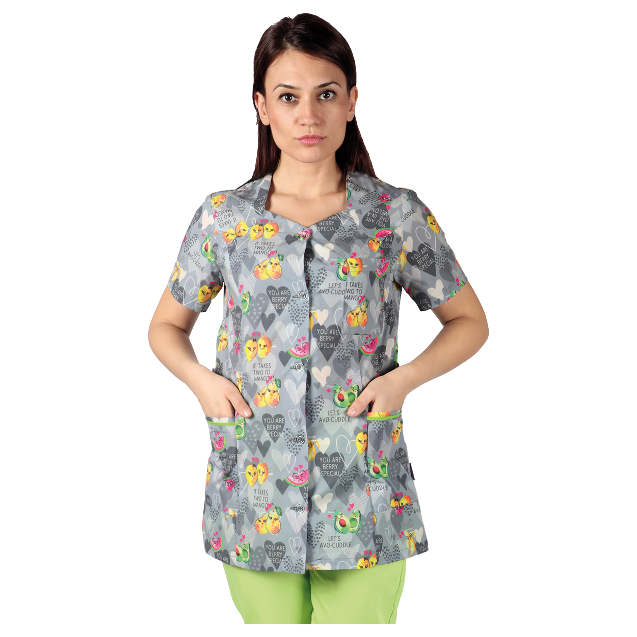 Tunică medicală pentru femei FRUITS — bultex99.com Tunică medicală pentru femei FRUITS