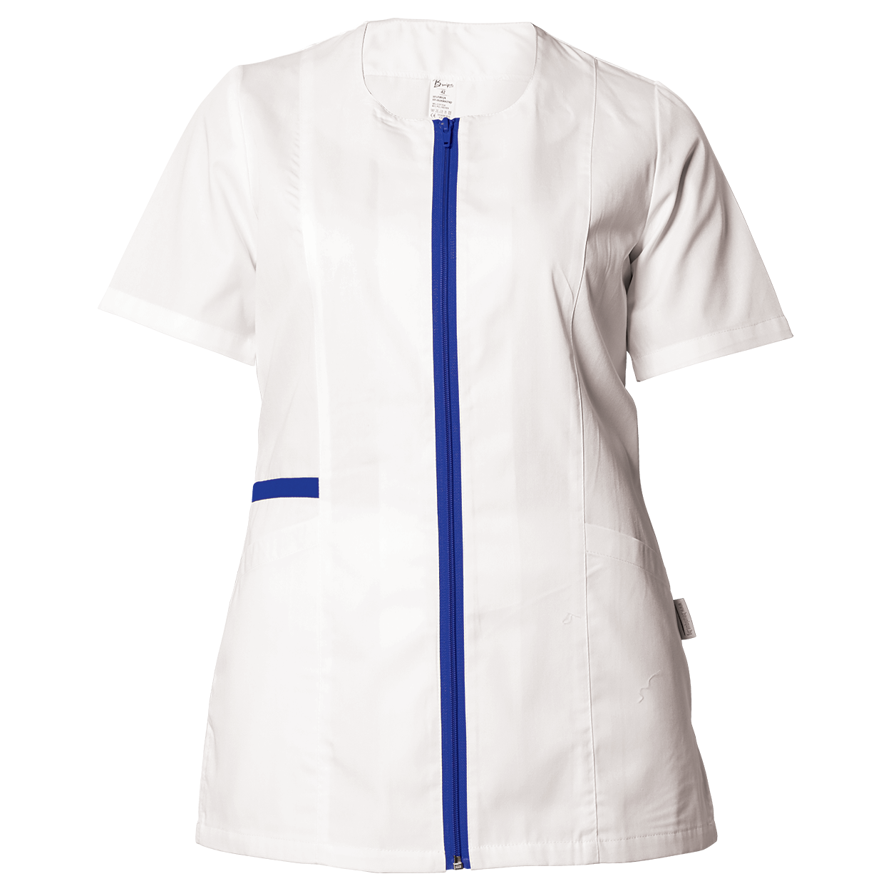 Tunică medicală pentru femei ZAIRA ALB/ALBASTRU — bultex99.com Tunică medicală pentru femei ZAIRA ALB/ALBASTRU