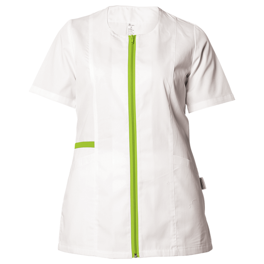 Tunică medicală pentru femei ZAIRA ALB/VERDE DESCHIS — bultex99.com Tunică medicală pentru femei ZAIRA ALB/VERDE DESCHIS