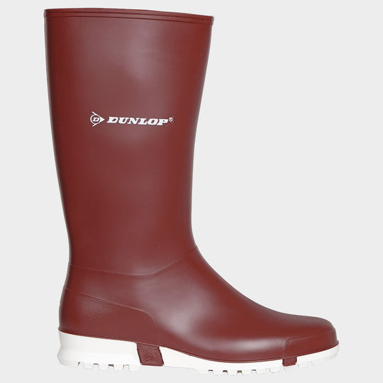Lady's rubber boots Dunlop Sport BURGUNDY/WHITE - 1 — bultex99.com Lady's rubber boots Dunlop Sport BURGUNDY/WHITE - 1
