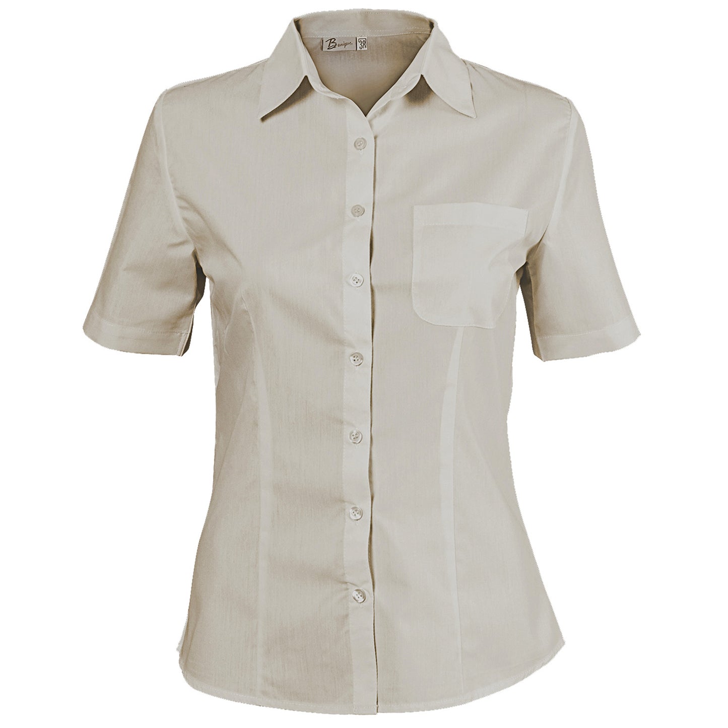 Lady's short sleeve shirt CAMISA BEIGE — bultex99.com Lady's short sleeve shirt CAMISA BEIGE