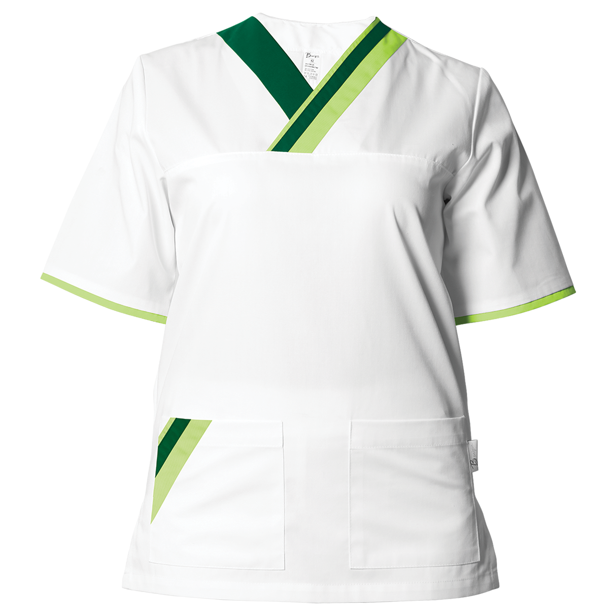 Медицинска туника MARCEL WHITE/GREEN — bultex99.com Медицинска туника MARCEL WHITE/GREEN