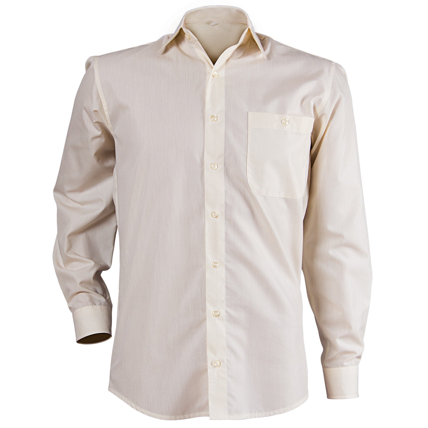 Cămașă cu mâncă lungă pentru bărbați CAMISA BEJ — bultex99.com Cămașă cu mâncă lungă pentru bărbați CAMISA BEJ