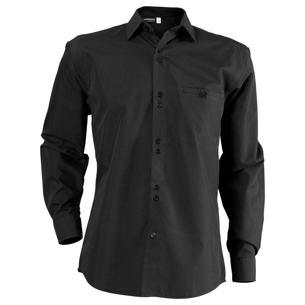 Cămașă pentru bărbați ELEGANCE NEGRU — bultex99.com Cămașă pentru bărbați ELEGANCE NEGRU