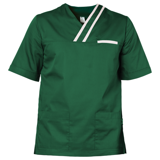 Tunică medicală pentru bărbați OLIVER VERDE/ALB — bultex99.com Tunică medicală pentru bărbați OLIVER VERDE/ALB