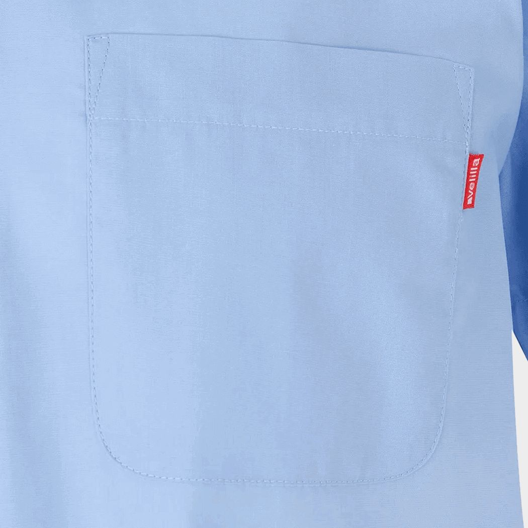 Ανδρικό κοντομάνικο πουκάμισο VELILLA LIGHT BLUE - 4 — bultex99.com Ανδρικό κοντομάνικο πουκάμισο VELILLA LIGHT BLUE - 4