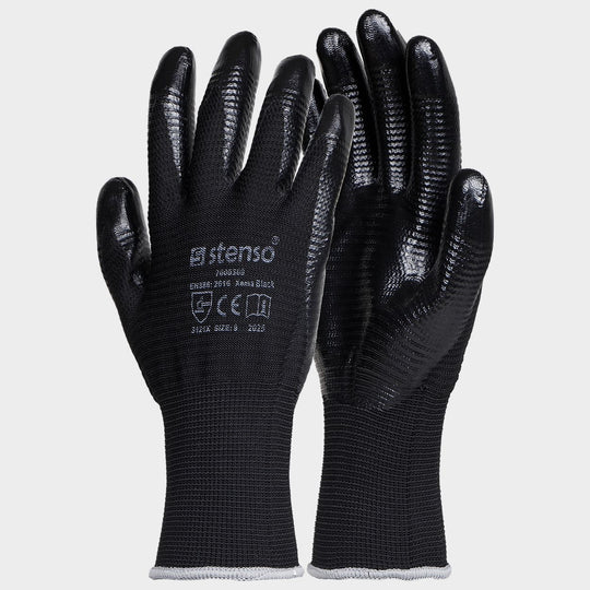 Ръкавици топени в нитрил XEMA BLACK - 1 — bultex99.com Ръкавици топени в нитрил XEMA BLACK - 1