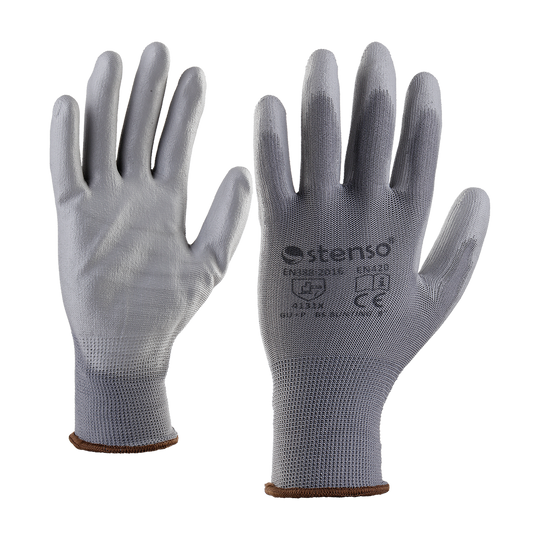Polyurethane dipped gloves BUNTING GREY - 1 — bultex99.com Polyurethane dipped gloves BUNTING GREY - 1