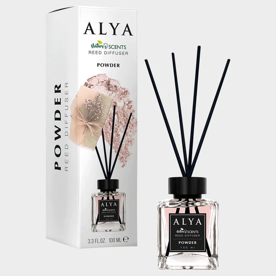 Difuzor cu bețișoare ALYA REED DIF Powder - 1 — bultex99.com Difuzor cu bețișoare ALYA REED DIF Powder - 1