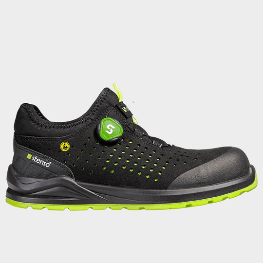 Работни обувки JETT S1PS ESD BLACK/GREEN - 1 — bultex99.com Работни обувки JETT S1PS ESD BLACK/GREEN - 1