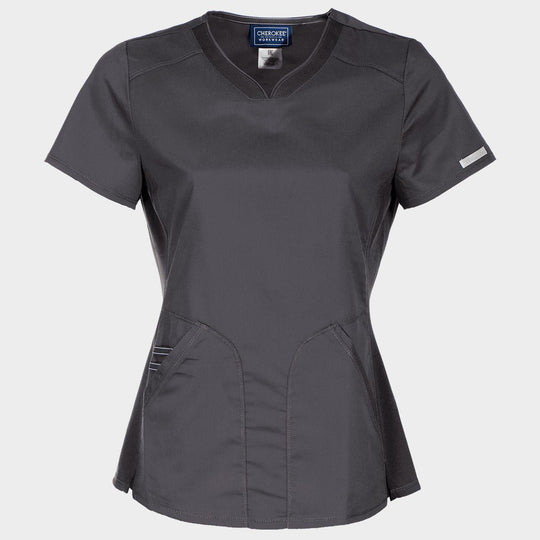Women's medical tunic CHEROKEE V-NECK GREY WWE601 - 1 — bultex99.com Women's medical tunic CHEROKEE V-NECK GREY WWE601 - 1