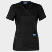 Tunică medicală de damă CHEROKEE WRAP NEGRU WWE610 - 1 — bultex99.com Tunică medicală de damă CHEROKEE WRAP NEGRU WWE610 - 1