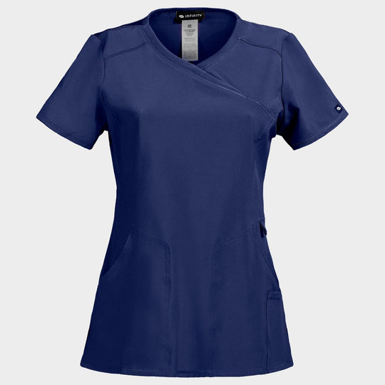 Tunică medicală pentru femei CHEROKEE WRAP ALBASTRU ÎNCHIS CKE2625A - 1 — bultex99.com Tunică medicală pentru femei CHEROKEE WRAP ALBASTRU ÎNCHIS CKE2625A - 1