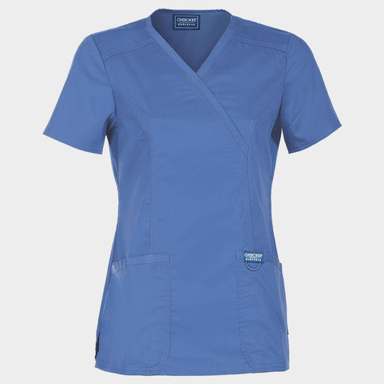 Women's medical tunic CHEROKEE WRAP LIGHT BLUE WWE610 - 1 — bultex99.com Women's medical tunic CHEROKEE WRAP LIGHT BLUE WWE610 - 1