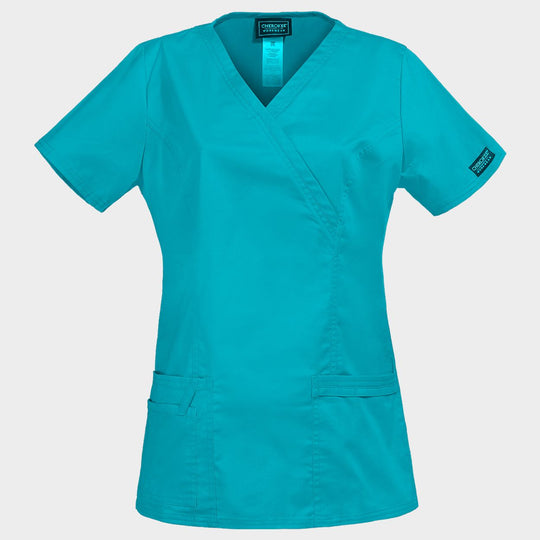 Tunică medicală pentru femei CHEROKEE WRAP PETROL DESCHIS WWE4728 - 1 — bultex99.com Tunică medicală pentru femei CHEROKEE WRAP PETROL DESCHIS WWE4728 - 1