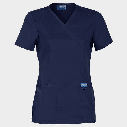 Women's medical tunic CHEROKEE WRAP NAVY WWE610 - 1 — bultex99.com Women's medical tunic CHEROKEE WRAP NAVY WWE610 - 1