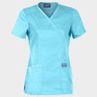 Women's medical tunic CHEROKEE WRAP TURQUOISE WWE610 - 1 — bultex99.com Women's medical tunic CHEROKEE WRAP TURQUOISE WWE610 - 1