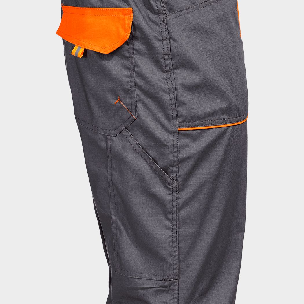 Pantaloni de salopete PRISMA LIGHT STRETCH GRI/PORTOCALIU - 6 — bultex99.com Pantaloni de salopete PRISMA LIGHT STRETCH GRI/PORTOCALIU - 6