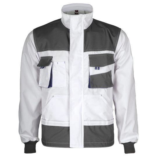 Jachetă de lucru KASTOR ALB - 1 — bultex99.com Jachetă de lucru KASTOR ALB - 1
