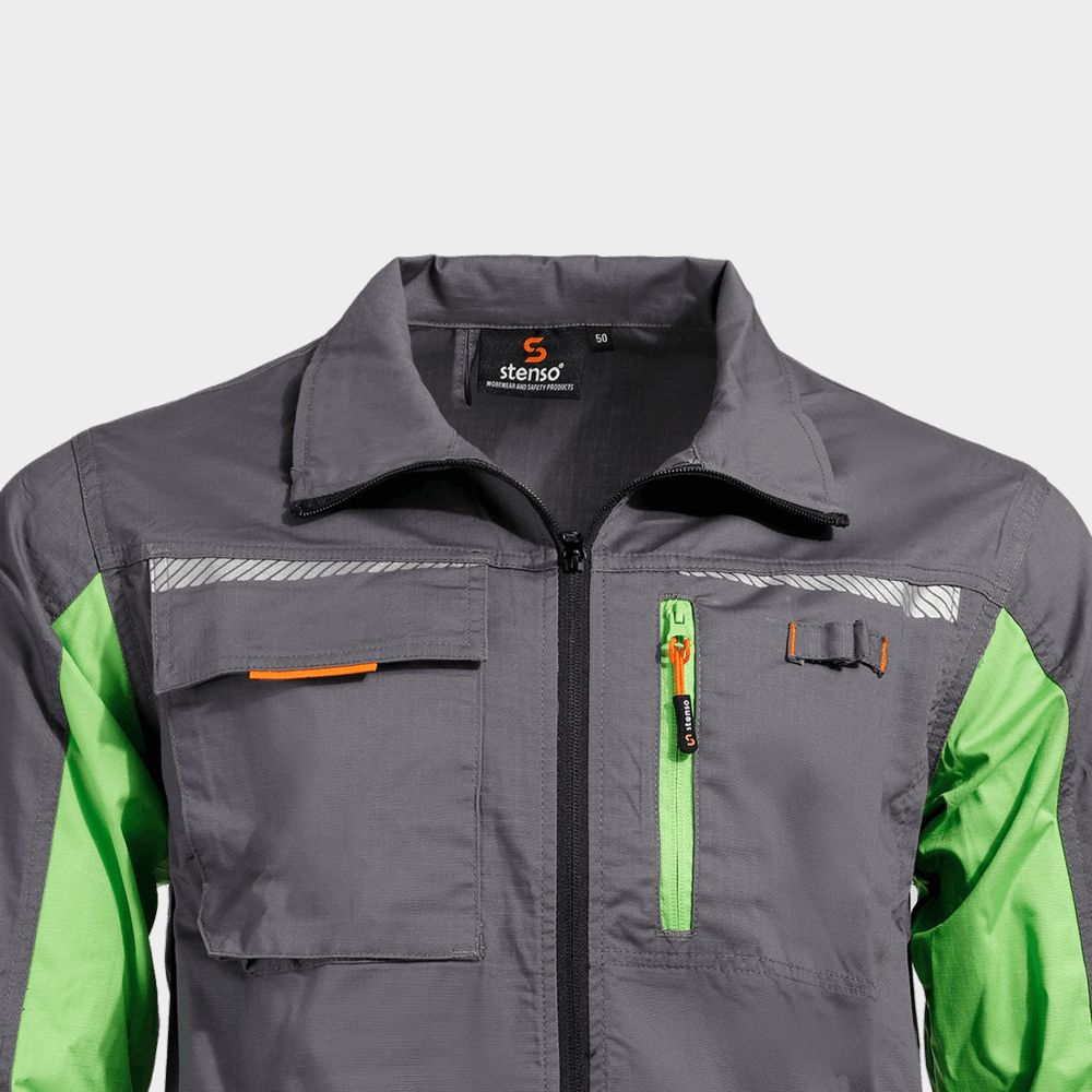 Work jacket PRISMA LIGHT STRETCH GREY/GREEN - 6 — bultex99.com Work jacket PRISMA LIGHT STRETCH GREY/GREEN - 6