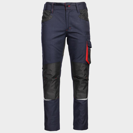 Work trousers KASTOR STRETCH DARK BLUE/RED - 1 — bultex99.com Work trousers KASTOR STRETCH DARK BLUE/RED - 1