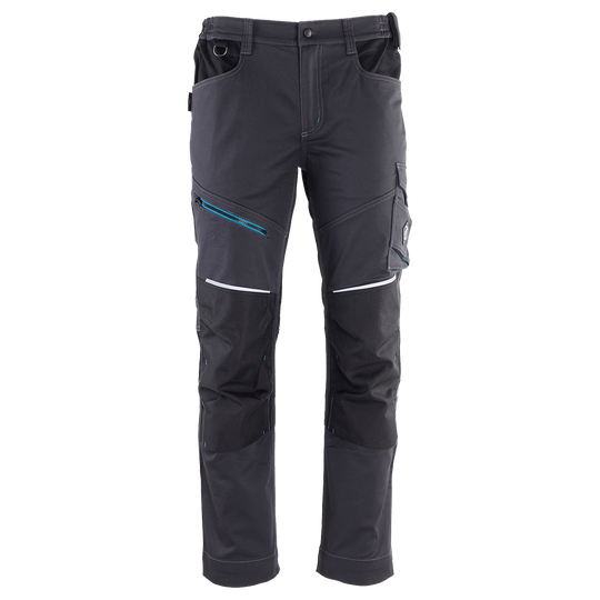 Pantaloni de lucru REVOLT 4STRETCH GREY/BLACK/PETROL - 1 — bultex99.com Pantaloni de lucru REVOLT 4STRETCH GREY/BLACK/PETROL - 1