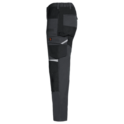 Work trouser KASTOR MECHANICAL STRETCH GREY/BLACK