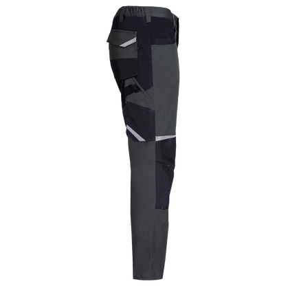 Work trouser KASTOR MECHANICAL STRETCH GREY/BLACK