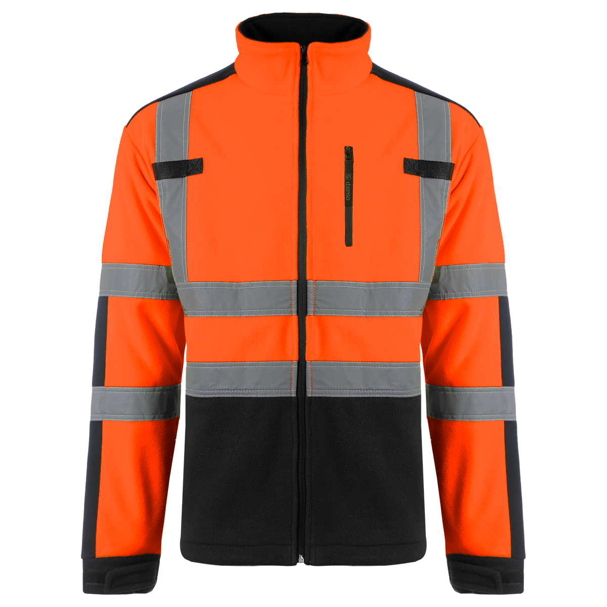 Работен суитшърт NOBEL HV FLEECE ORANGE/BLACK