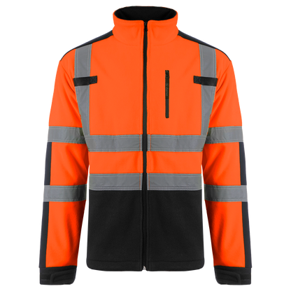 Работен суитшърт NOBEL HV FLEECE ORANGE/BLACK