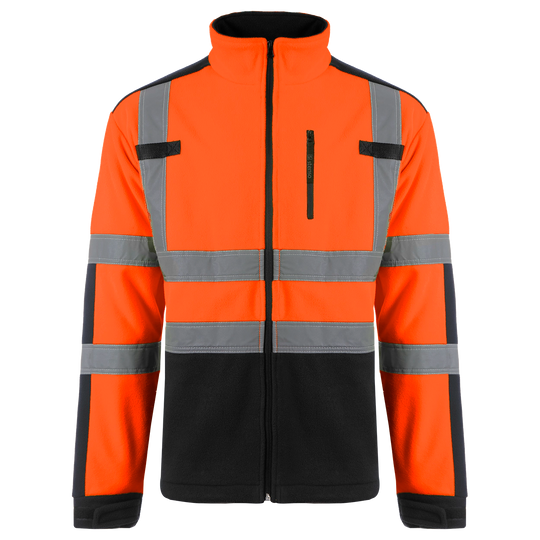 Работен суитшърт NOBEL HV FLEECE ORANGE/BLACK