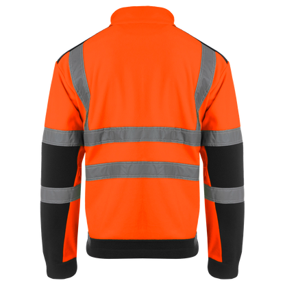 Работен суитшърт NOBEL HV FLEECE ORANGE/BLACK