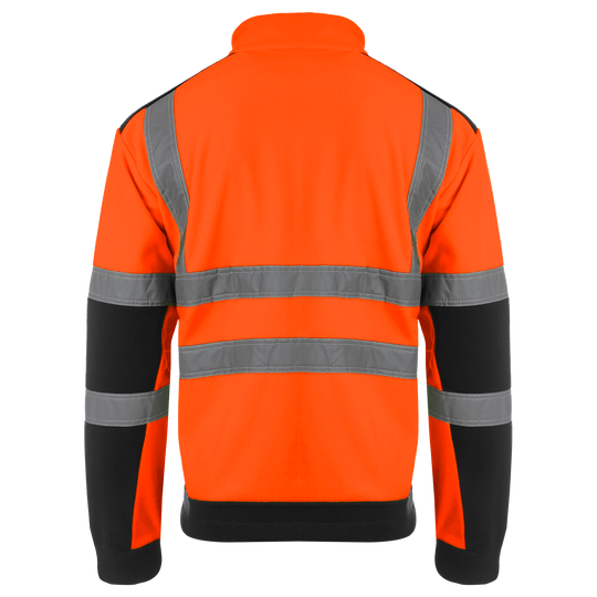 Работен суитшърт NOBEL HV FLEECE ORANGE/BLACK