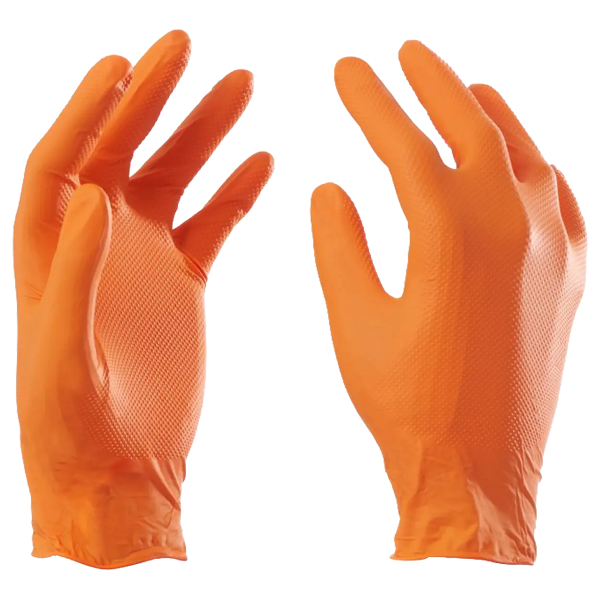 Нитрилни ръкавици без пудра PAYPER NITRO-DIAMOND, 8.4 гр. ORANGE