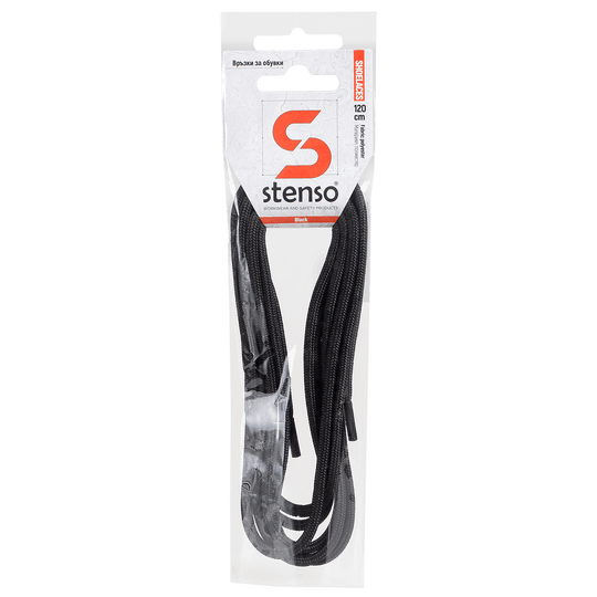 Връзки за обувки STENSO BLACK 120см