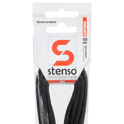 Връзки за обувки STENSO BLACK 120см