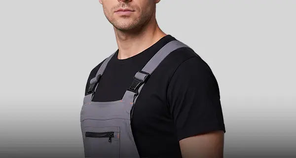 Work bib pants and coveralls