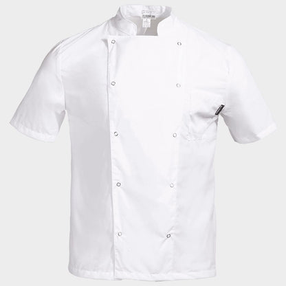 Chef's tunic whit short sleeves NAPOLI 2.0 WHITE - 1