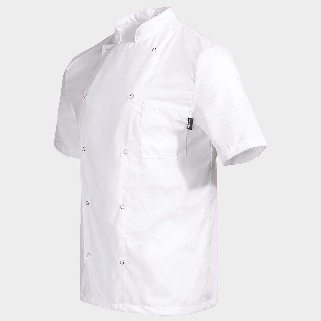 Chef's tunic whit short sleeves NAPOLI 2.0 WHITE - 3