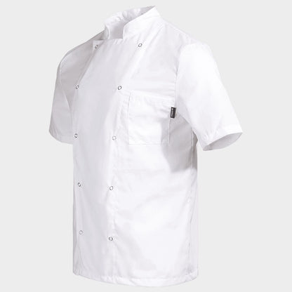 Chef's tunic whit short sleeves NAPOLI 2.0 WHITE - 3