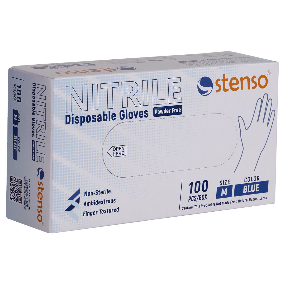 Disposable nitrile gloves - 100 pcs. STENSO NITRILE PF