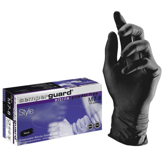 Еднократни ръкавици от нитрил SEMPERGUARD NITRIL STYLE BLACK
